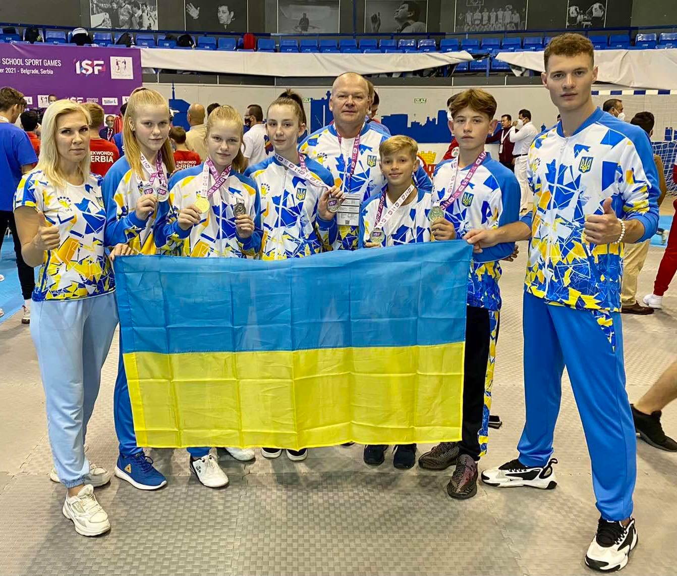 На Всемирных ученических спортивных играх U15 украинская сборная завоевала первые 38 медалей