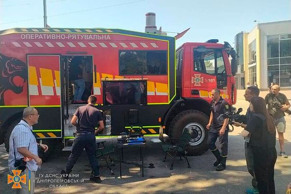 У Нікополі працював спеціальний автомобіль радіаційної та хімічної розвідки ДСНС: висновки моніторингу 