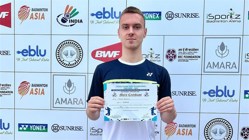 Бадмінтоніст з Дніпра виборов бронзу на міжнародному турнірі