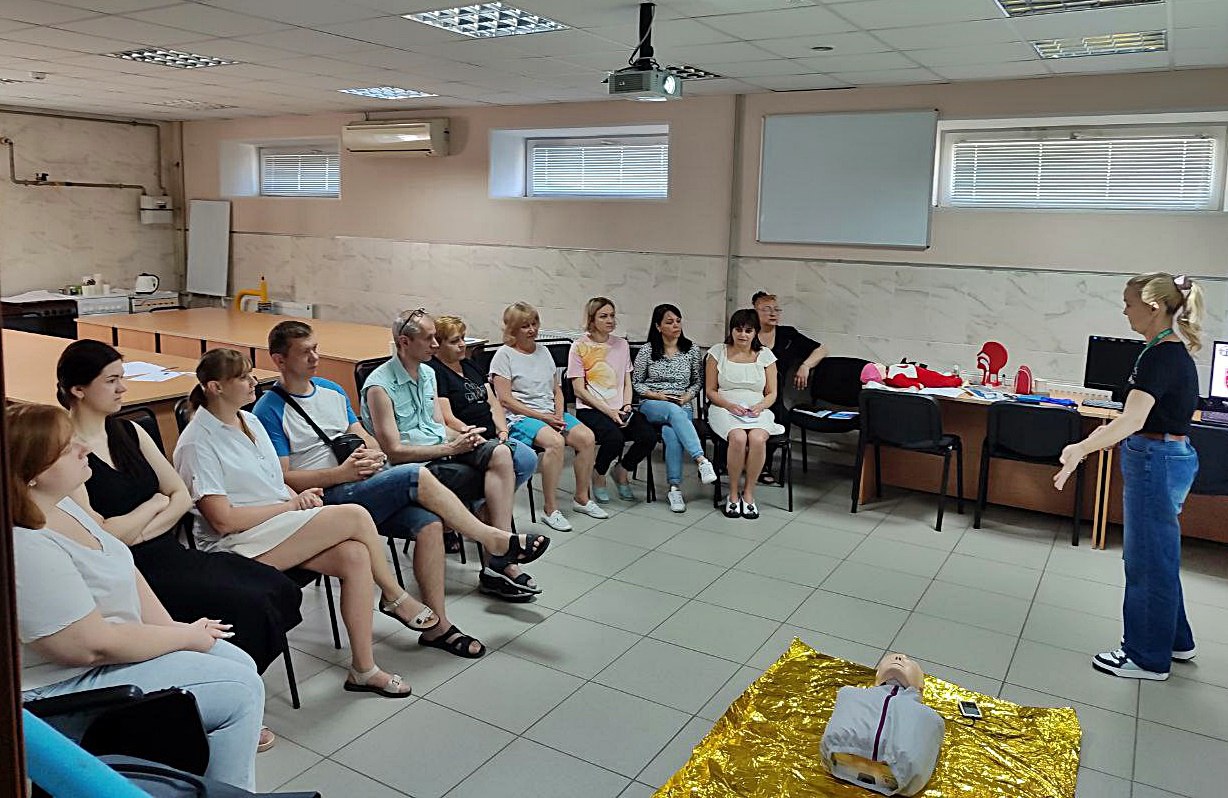 Фахівці Дніпровської філії “Газмережі” продовжують навчатись азам домедичної допомоги