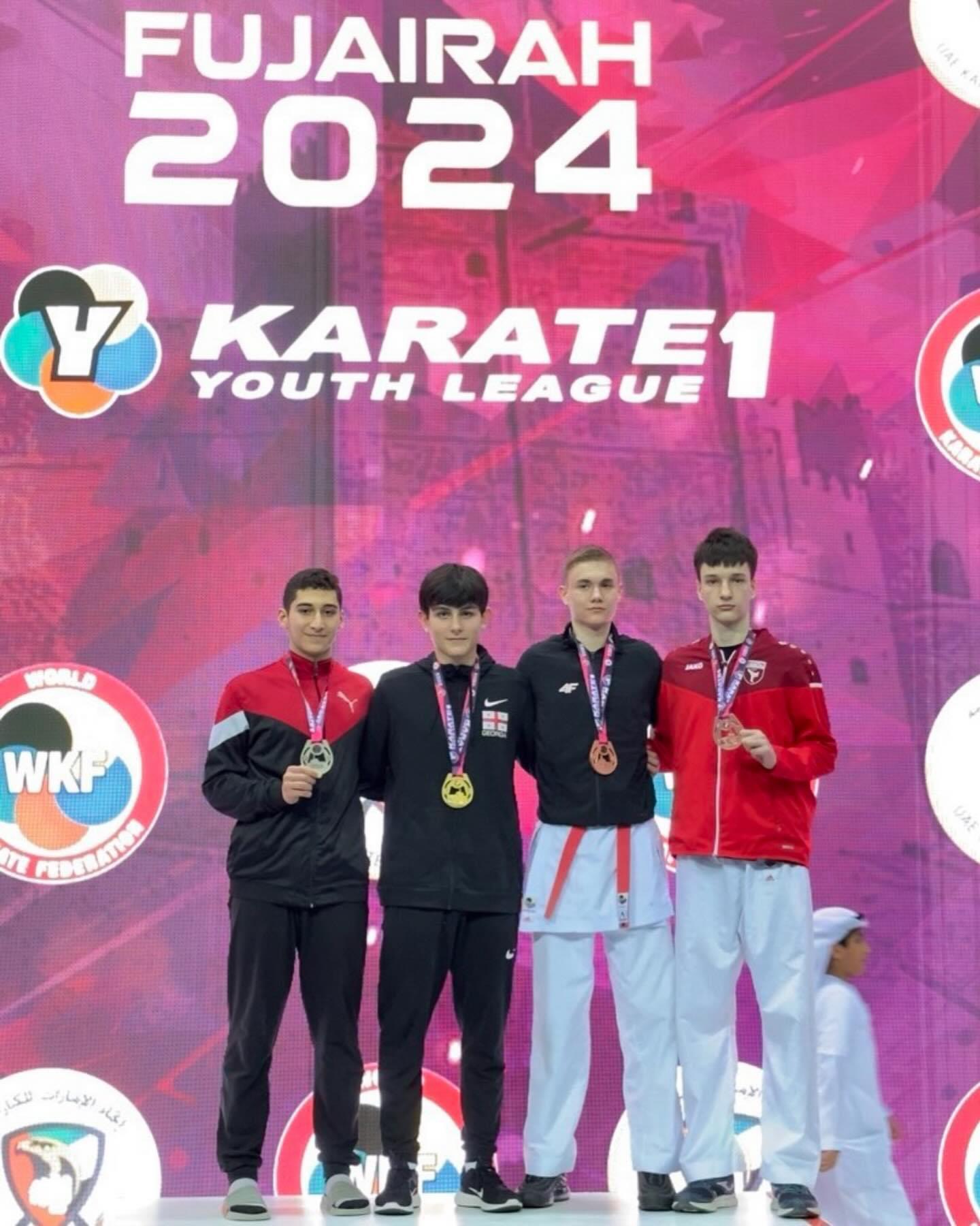 Дніпрянин Олександр Мацерук – призер турнір з карате KARATE 1-YOUTH LEAGUE FUJAIRAH 2024