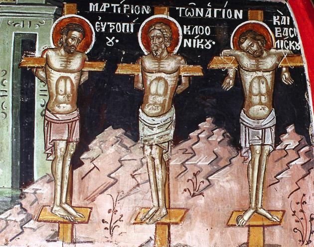 Сегодня православные молитвенно чтут память мучеников Евтропия, Клеоника и Василиска
