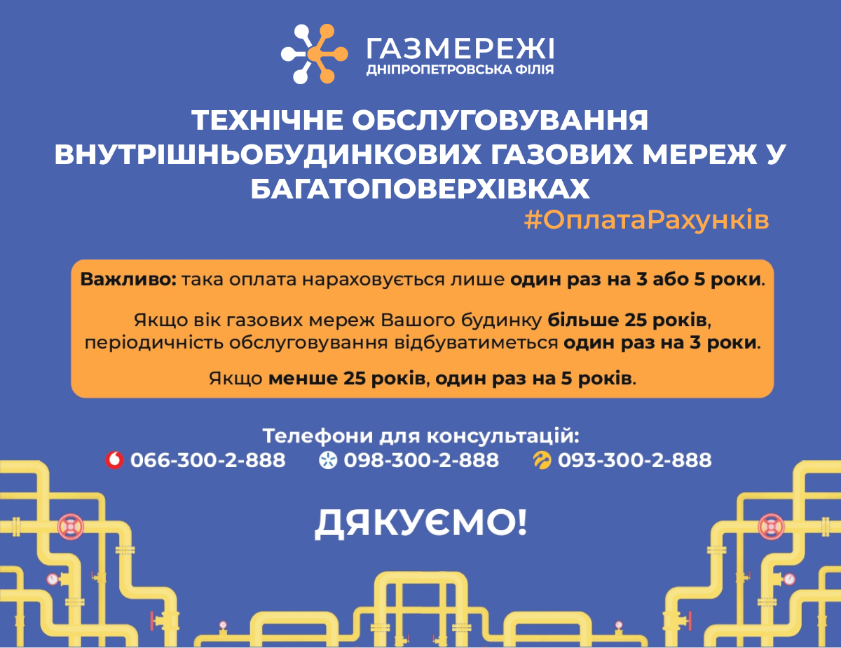 Газовики Дніпропетровщини під час техобслуговування мереж у кожній багатоповерхівці знаходять 3 витоки газу