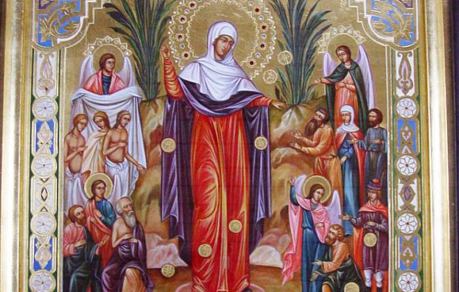Сегодня православные молитвенно почитают икону Божией Матери "Всех скорбящих Радость"
