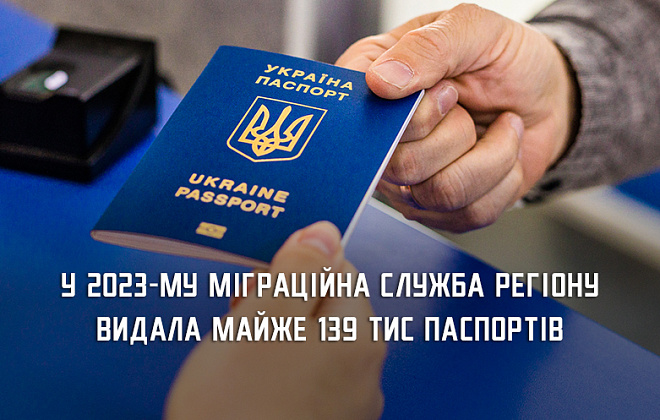 З початку 2023 року міграційна служба області оформила майже 139 тис біометричних документів