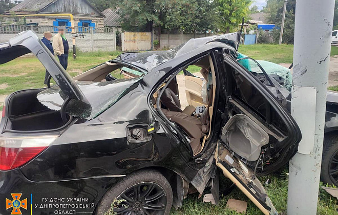 Дві автівки вщент: у Павлограді внаслідок ДТП постраждали 2 особи