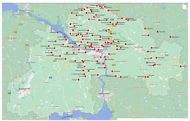 В Днепре создана уникальная карта бабьих бунтов на Днепропетровщине
