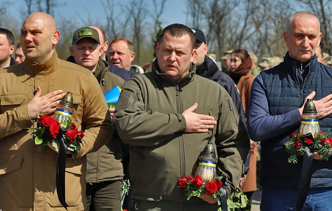 Борис Філатов взяв участь у панахиді в пам’ять про загиблих українських воїнів