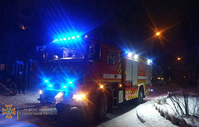 В Запорожье в результате пожара погибли два человека