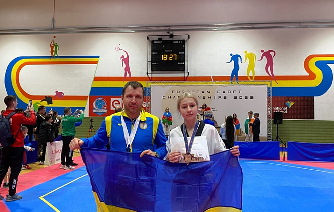 Спортсменка з Дніпра Марія Леонова — бронзова призерка чемпіонату Європи з тхеквондо ВТФ