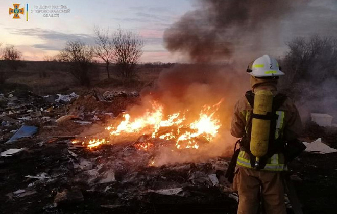В Кировоградской области загорелся дом: есть пострадавшие 