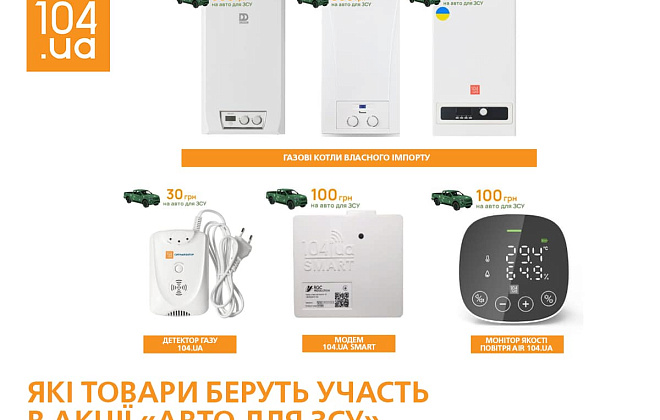 Дніпропетровськгаз: купуйте енергоефективне газове обладнання – допомагайте ЗСУ наблизити перемогу