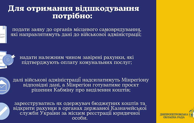 Громадам Дніпропетровщини, які прихистили переселенців, Уряд відшкодує комунальні витрати