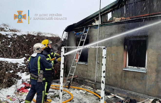 На Харьковщине  в результате пожара погибло 2 людей, один из них ребенок 