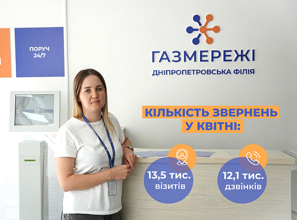 Менеджери Дніпропетровської філії «Газмережі» надали понад 25 тис. консультацій споживачам газу регіону