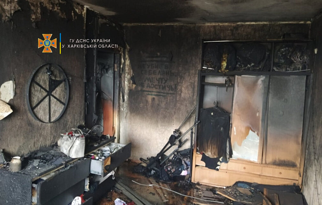 В Харькове горела квартира: без жертв не обошлось