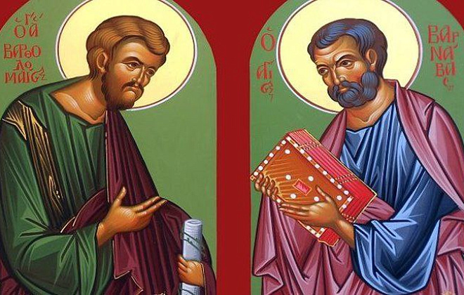 Сьогодні православні молитовно вшановують Апостолів Варфоломія та Варнаву