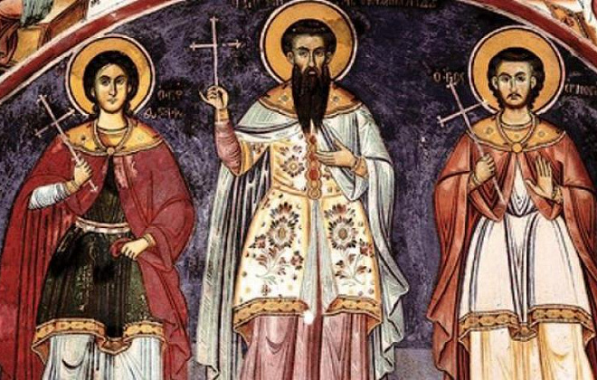 Сьогодні православні молитовно шанують пам'ять святих мучеників Міна, Єрмогена та Євграфа