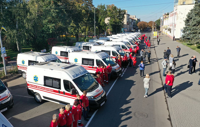 Цьогоріч Павлоградська станція екстреної меддопомоги отримала 26 нових «швидких» 