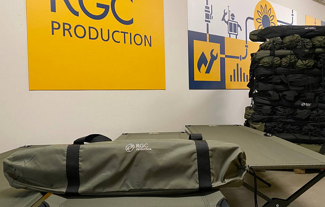 Дніпровський завод RGC Production виготовив чергову партію тактичних ліжок