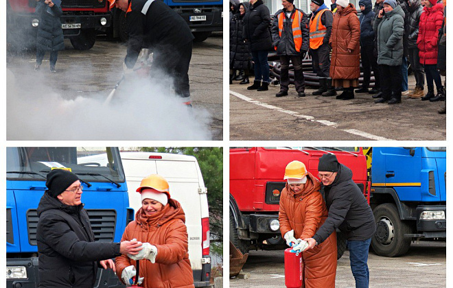 У Дніпровській філії “Газмережі” провели навчання з використання вогнегасників