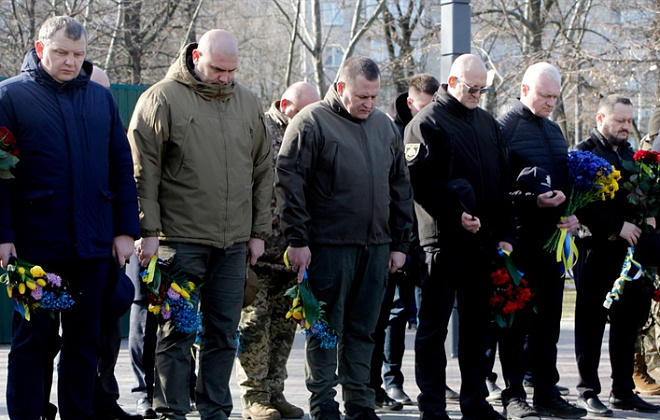 У Дніпрі вшанували пам’ять українських добровольців