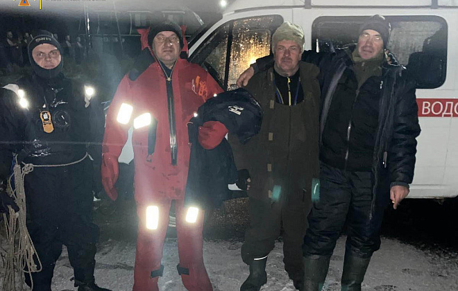 На Киевщине пожарные спасли трёх  рыбаков 