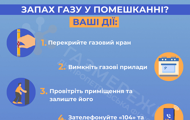 Що робити при витоку газу: важливі поради від Дніпропетровської філії «Газмережі»