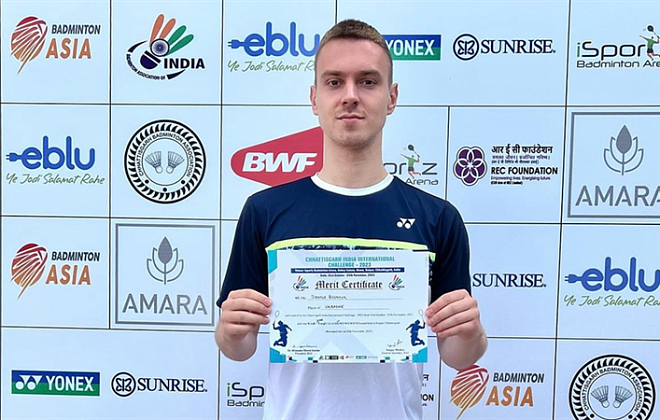 Бадмінтоніст з Дніпра виборов бронзу на міжнародному турнірі