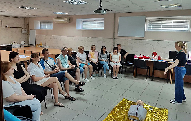 Фахівці Дніпровської філії “Газмережі” продовжують навчатись азам домедичної допомоги