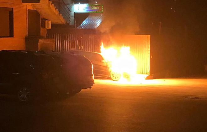 Нардепу Гео Леросу ночью сожгли машину